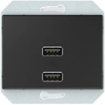 Rozete 2xUSB 3.4A, antracīts IP20 XP500 Vilma 4779