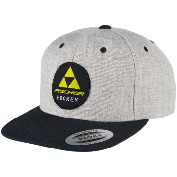 HOCKEY PATCH SNAPBACK CAP GREY