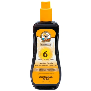 Australian Gold Sunscreen SPF6 Purškiklis Carrot O
