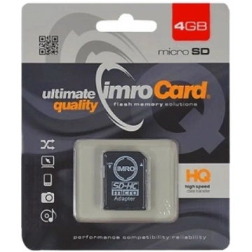 IMRO MicroSD memory card 4GB + ADP 10C