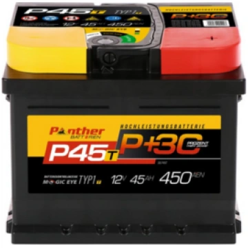 Akumulators Panther P+30% T-Line, 45 Ah 450A/EN 12