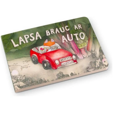 Kartona bilžu grāmata "Lapsa brauc ar auto" Tutas 