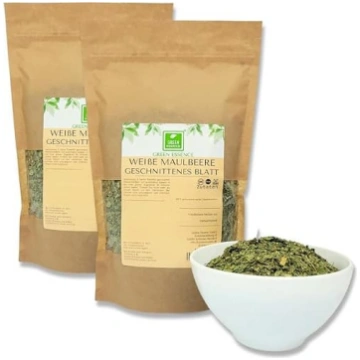 Baltās zīdkoka lapas – sagrieztas „Green Essence“ 