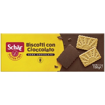 Schar Biscotti bezglutēna biskvīta cepumi ar šokol