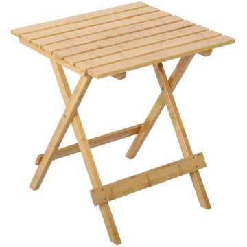 HOMECALL Bamboo Folding Table Small Balcony Table 
