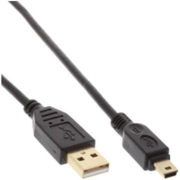 Kabel USB InLine USB A/Mini USB 5pin 3m Black (318