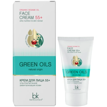 BELKOSMEX GREEN OILS Sejas krēms 55+ Ultrabarošana