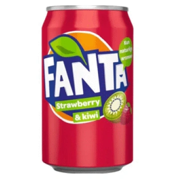 Gāzēts dzēriens FANTA Zemeņu-Kivi 0,33L D