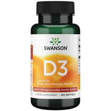 Vitamin D3 5000IU 250 kap Swanson