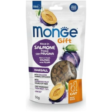 Monge Gift Cat Meat Minis Hairball Salmon With Plu