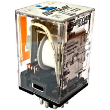 Plug-in Relay, 11 pin, 3 CO 24VDC 10A, gold flashe
