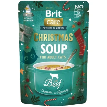 BRIT Care Cat Christmas Soup Beef 3x75g zupa ar li