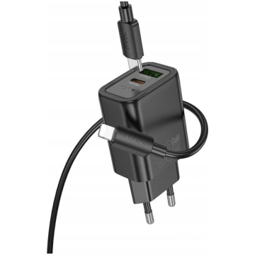 HOCO ladowarka sieciowa USB A + Typ C + kabel Typ 