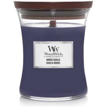 Svece, aromātiskā WoodWick Hinoki Dahlia, 55 - 65 