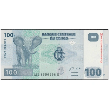 Congo Democratic Republic, 100 Francs 2013 WB8407