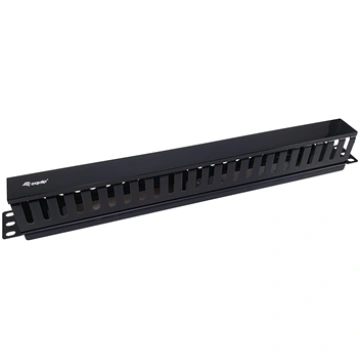 Equip 19" Rack Mount Cable Management Panel, Black