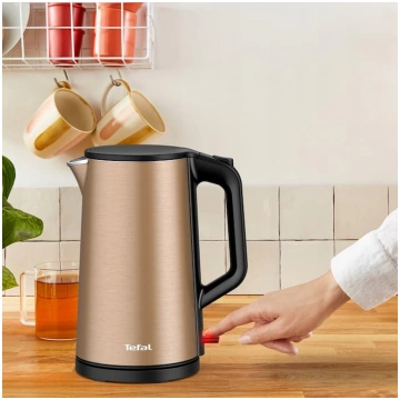 Tefal tējkanna Double Layer, 1.5 L, zelta, KI583C