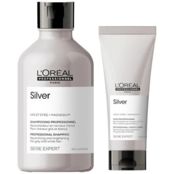 Loreal Silver Shampoo 300ml NEW + Loreal Silver Co