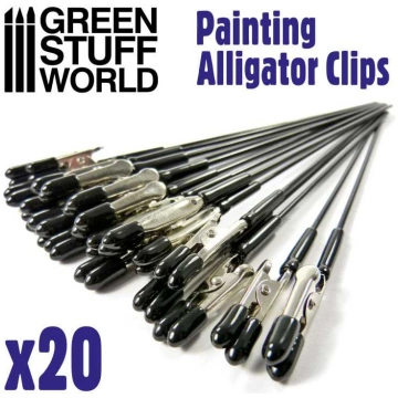 Alligator Clips x20 Green Stuff 8436574509625ES