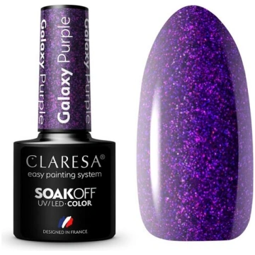 Hibrīda nagu laka Claresa Galaxy Purple, 5 g