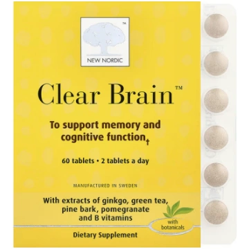 New Nordic, Clear Brain™, 60 Tablets