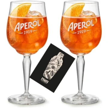 Birsppy Aperol glāzes 2 vīna glāžu komplekts ANEB0