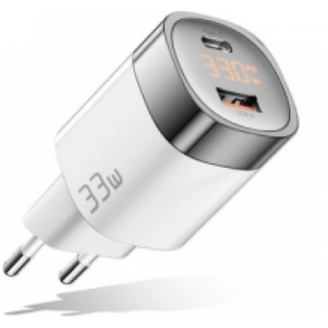 Charger GaN USB Type-C, USB Type-A: 33W, PPS