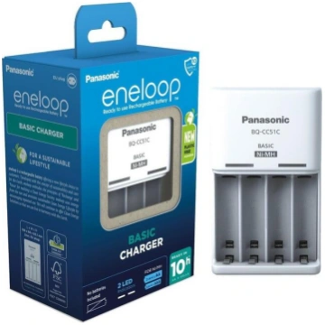 Panasonic Eneloop Bateriju Lādētājs + 4x AAA 800 m