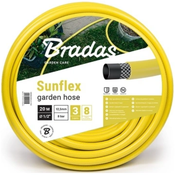 Dārza Šļūtene Bradas Sunflex 25.4mm (1") Dzeltena 