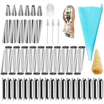 Cannoli Tubes, FantasyDay Pack of 50 Iridescent Cu