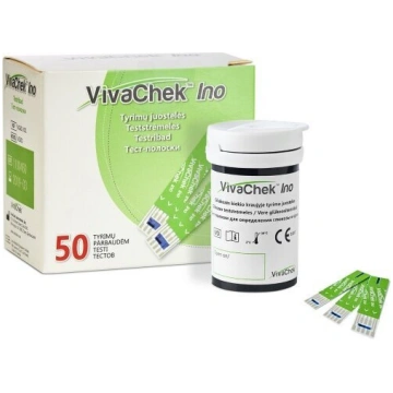 Teststrēmeles glikēmijas VivaChek Ino N50 VIVACHEK