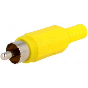 Plug | RCA | male | with strain relief | straight 