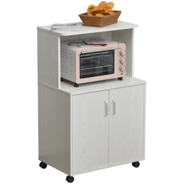 HOMCOM Kitchen Cabinet Microwave Cabinet Sideboard
