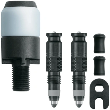 Adapteris pompai Schwalbe Clik (SCV) valve with co