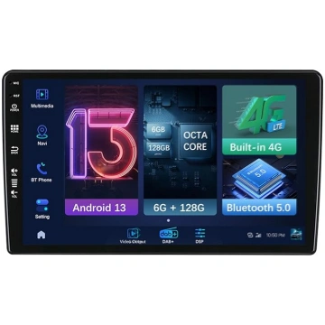 DAB+/4G Double DIN Android auto radio Citroen Berl