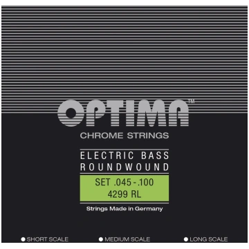 E-Bass Strings Chrome Strings. Round Wound Medium 