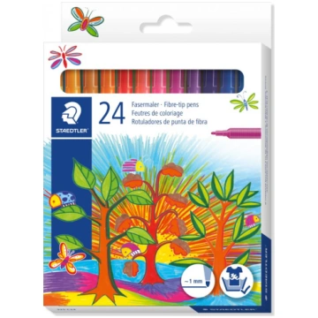 Flomasteri STAEDTLER Noris Club, 24 krāsas 200-145