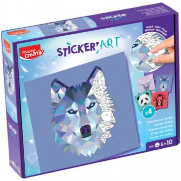 Maped Creativ - Uzlīmes "Art" - Vairogs ar numurie