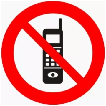 Uzlīme ""Aizliegts lietot mobilo telefonu"" D-10