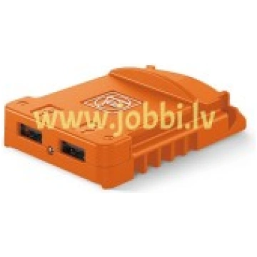 adapteris z 2 gniazdami USB do akumulatorów Li-Ion