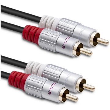 Kabelis Qoltec 2xRCA 52338 RCA male x 2, RCA male