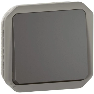 NEW PLEXO IP55 antracīta spiedpoga montāžai virsap