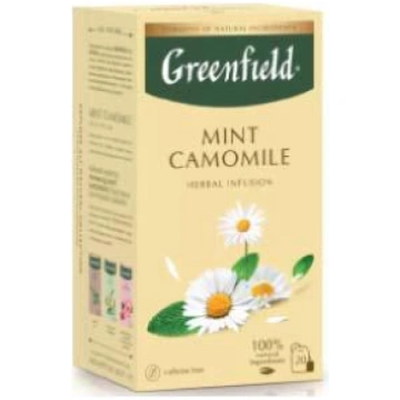 GREENFIELD Mint Camomile zāļu tēja 20x1,5g. F.1888