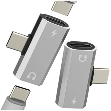 USB-C-Splitter (2 gab.) Adapter Kopfhörer Typ C La