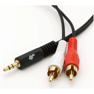 Kabelis 3,5 mm mini jack - 2x rca m/m (chinch) 1,5