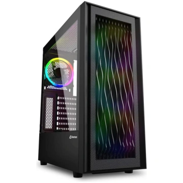 Sharkoon RGB WAVE pc case (black tempered glass si
