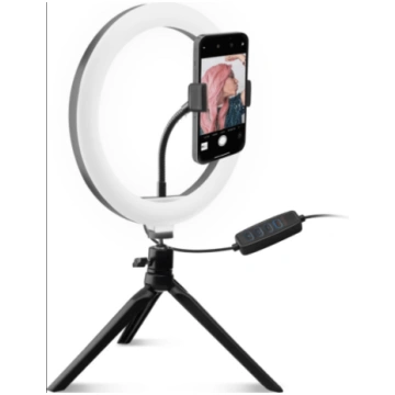 Telefona statīvs SBS Tripod 20cm LED Ring Light TE