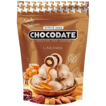 CHOCODATE Caramel, dateles šokolādē 90g