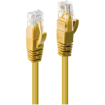 Lindy 3m Cat.6 U/UTP Network Cable, Yellow | 48064