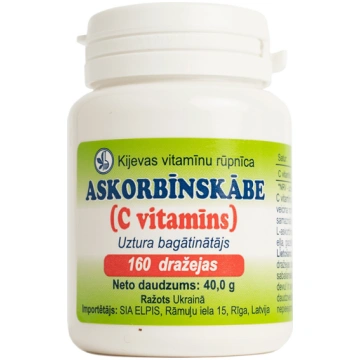 Askorbīnskābe dražejas 40 g N160
